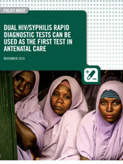 Dual HIV Syphilis Rapid Diagnostic Tests can be used as the First Test in Antenatal Care
